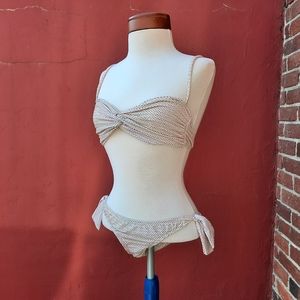 Lunazul Bikini Top Bottom Set Celebrity Swimsuit Multicolor Dot 2